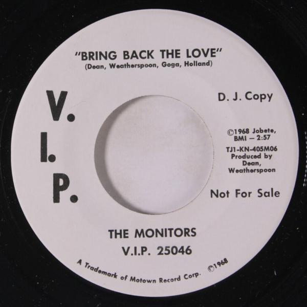 Bring Back the Love – The Monitors